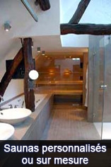 Les saunas d'intérieur standards personnalisés ou sur mesure