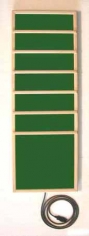 Plaque carbone 740 x 490 mm mollet cadre et barre de protection