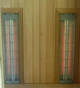 Lampe infrarouge carbone 350 watts dos
