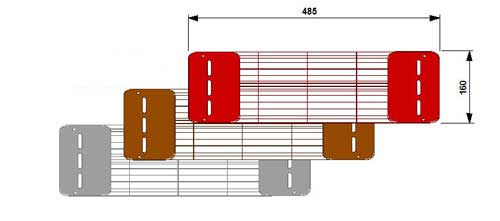 Grille de protection pour lampe infrarouge céramique
