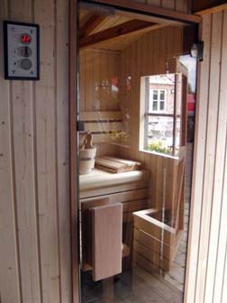 Intérieur d'un sauna infrarouge